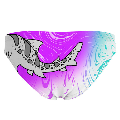 Shark Bandeau Bottom Bluemint Purple Light (Kelly) - Bandeau Bikini Bottom