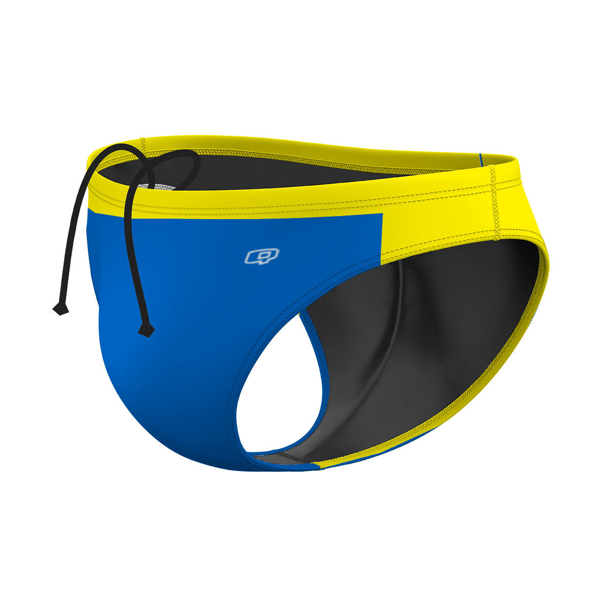 Yellow and Blue Contrast - Waterpolo Brief Swimsuit