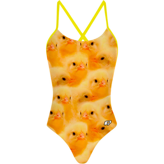 Real Chick - Tieback One Piece Swimsuit