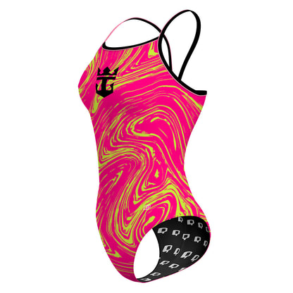 smaller logo - Sunback Tank Swimsuit