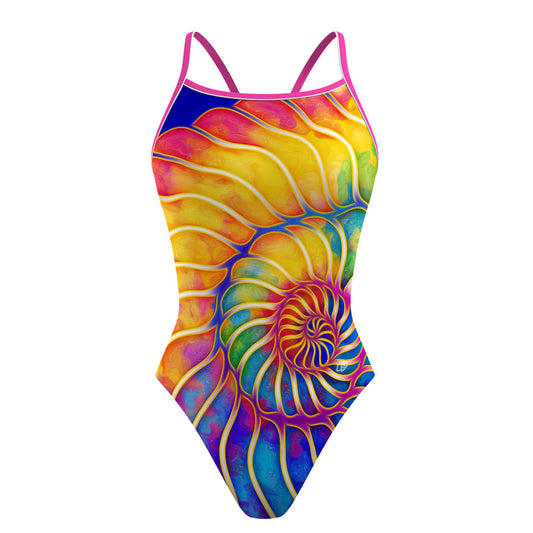 Seashell in Wonderland - Sunback Tank Swimsuit