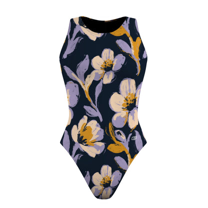 Midnight Garden - Women's Waterpolo Swimsuit Classic Cut