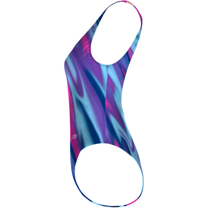 Amorphous Blur High Hip One Piece Swimsuit, view 3