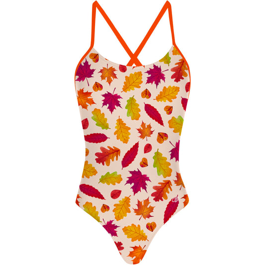 Leafy Lullaby - Tieback One Piece Swimsuit