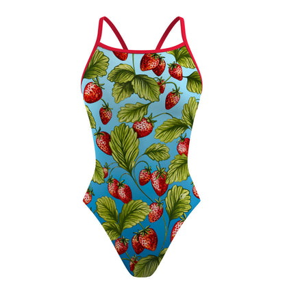 Strawberry Water - Sunback Tank Swimsuit