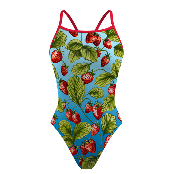 Strawberry Water Sunback Tank Swimsuit