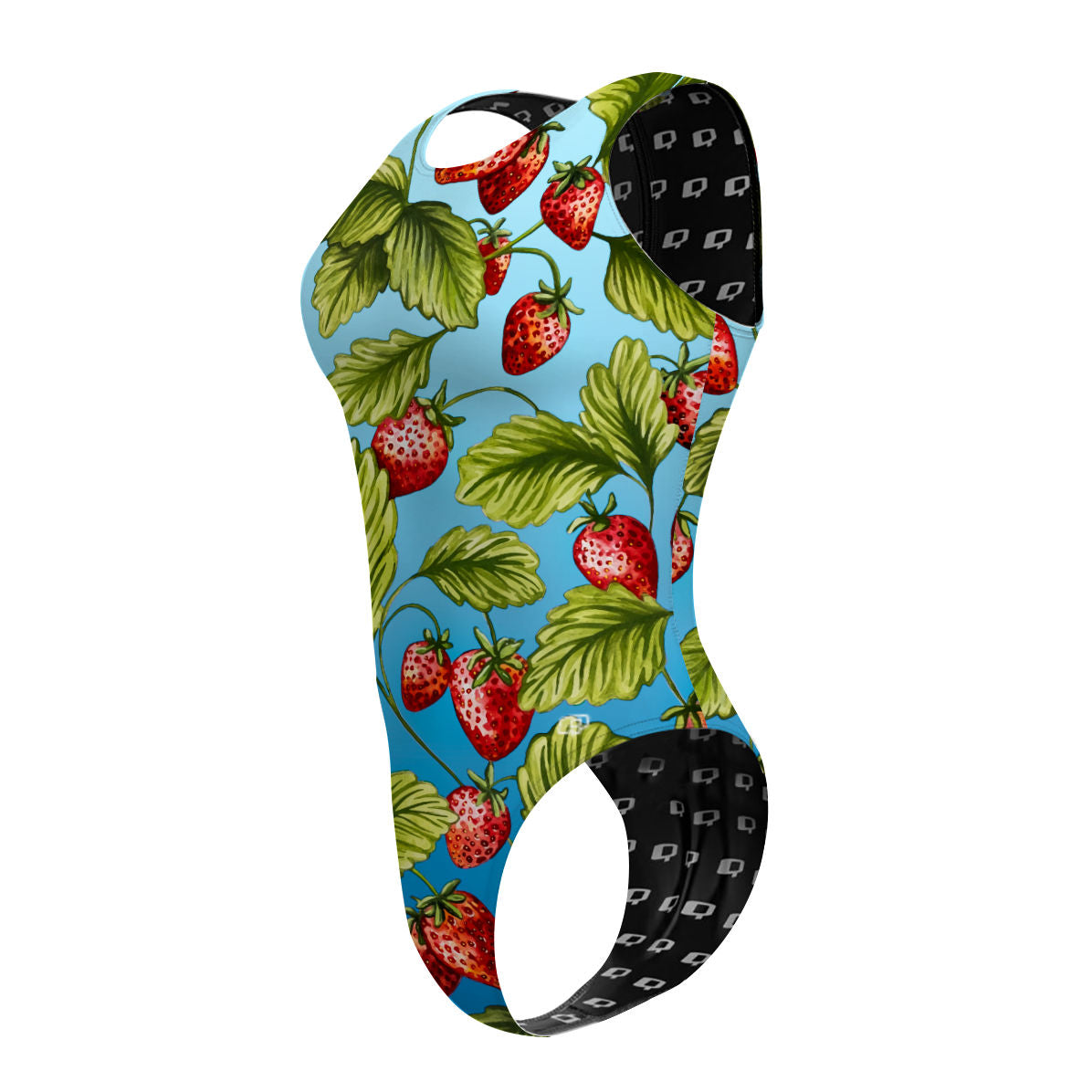 Strawberry Water - Women's Waterpolo Swimsuit Cheeky Cut