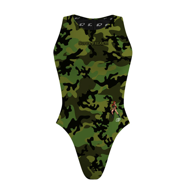 Cammy Camo - Women's Waterpolo Swimsuit Cheeky Cut