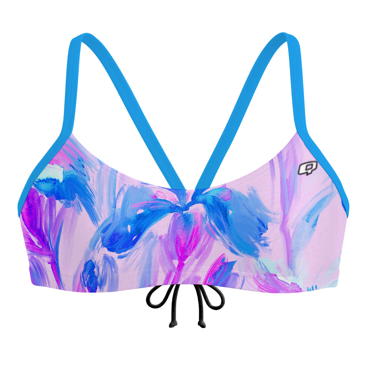 Pastel Flowers - Bandeau Bikini Top