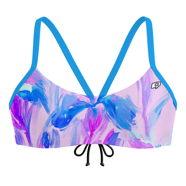 Pastel Flowers - Bandeau Bikini Top