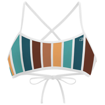Stripe - Ciara Tieback Bikini Top