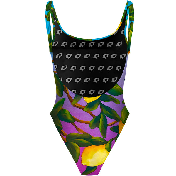 Lemon Squeeze - High Hip One Piece Swimsuit