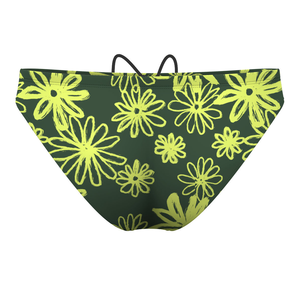 Neon Daisy Waterpolo Brief Swimsuit, view 2