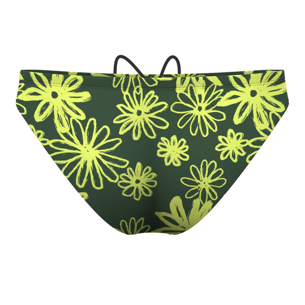 Neon Daisy Waterpolo Brief Swimsuit, view 2