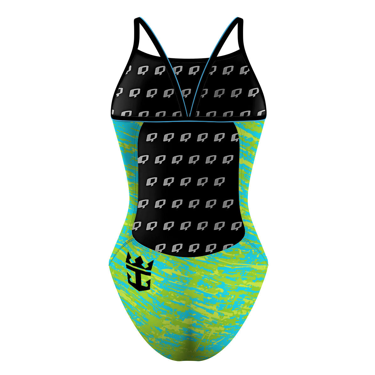 green/blue - Sunback Tank Swimsuit