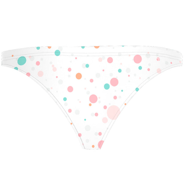 Multicolor Polka Dots - Tieback Bikini Bottom