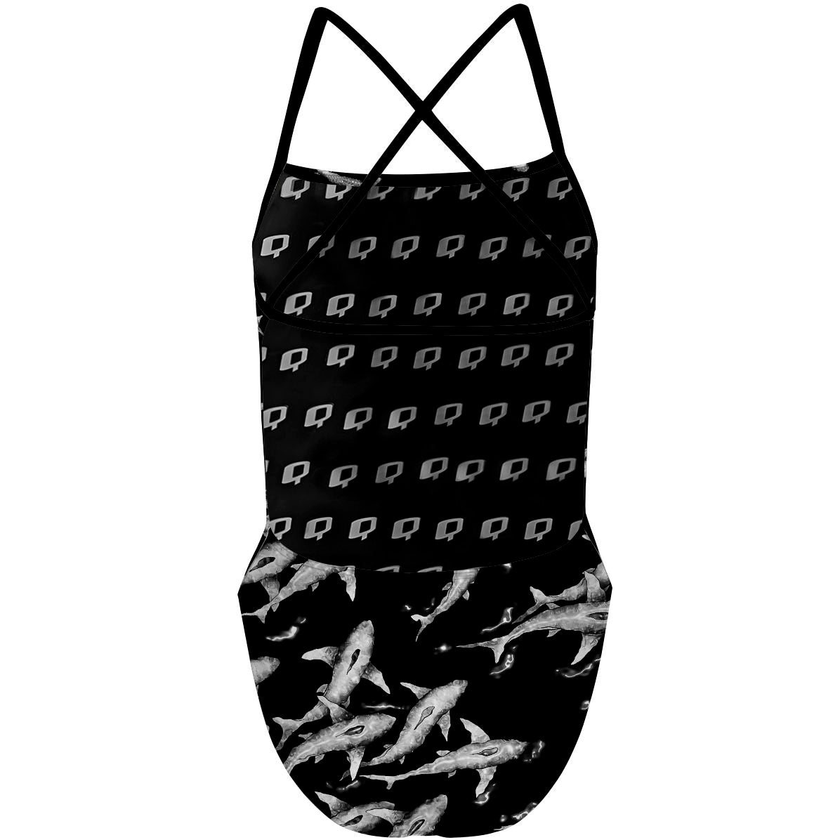 Shark Shiver - "X" Back Swimsuit