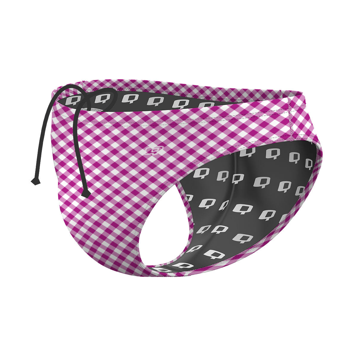 Gingham 40 - Waterpolo Brief Swimsuit