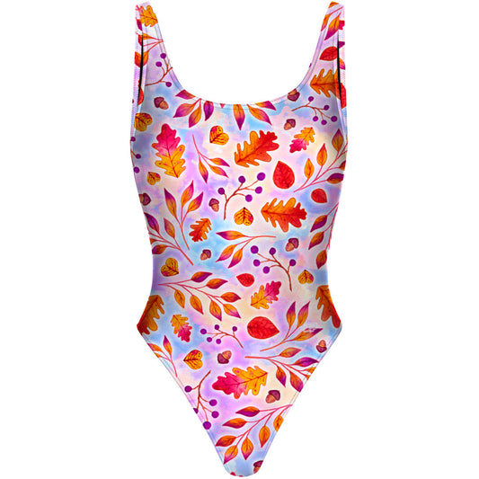 Tumbling Treasures - High Hip One Piece Swimsuit