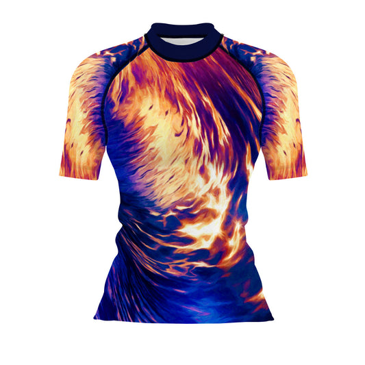 Wave Rider - Women's Surf UPF50+ Short Sleeve Rash Guard