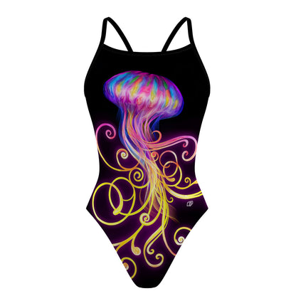 Jellyfish Flow - Sunback Tank Swimsuit