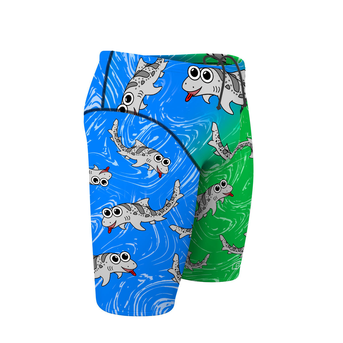 Atlas Blue Green Solid Light (Mike S) - Atlas Jammer Swimsuit