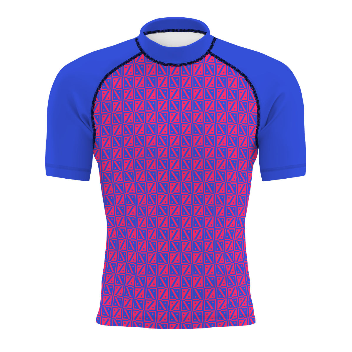 Diamond Grid - Men's Surf UPF50+ Short Sleeve Rash Guard