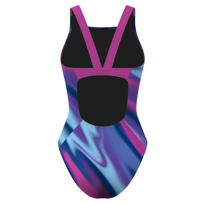 Amorphous Blur Classic Strap Swimsuit, view 2