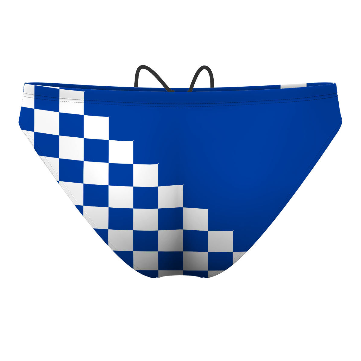 New Checks Blue - Waterpolo Brief Swimsuit