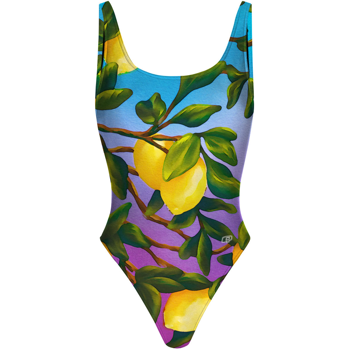 Lemon Squeeze - High Hip One Piece Swimsuit