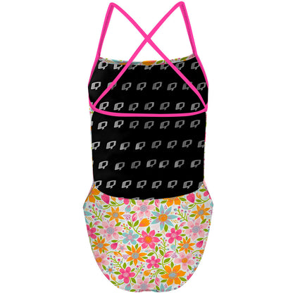 Spring Flowers X Back - "X" Back Swimsuit