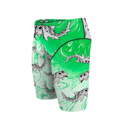 Sharkie Atlas Light Green (Landon) - Atlas Jammer Swimsuit