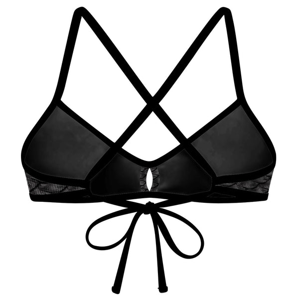 Dragon Scale Demi Tieback Bikini Top