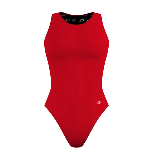 Red - Women's Waterpolo Swimsuit Classic Cut