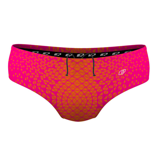 Pink/ Orange Geometry - Classic Brief Swimsuit