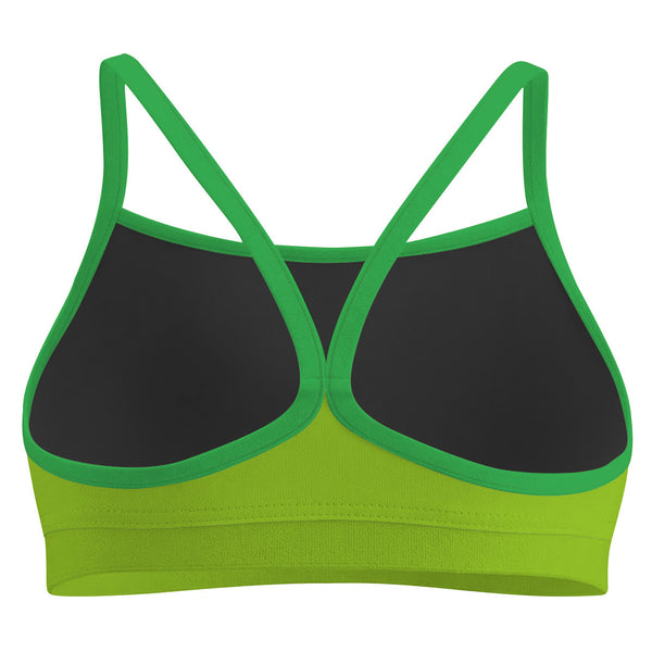 Green Classic Sports Bikini Top