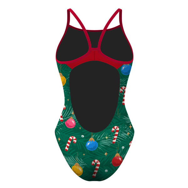 Colorful Christmas Tree - Skinny Strap Swimsuit