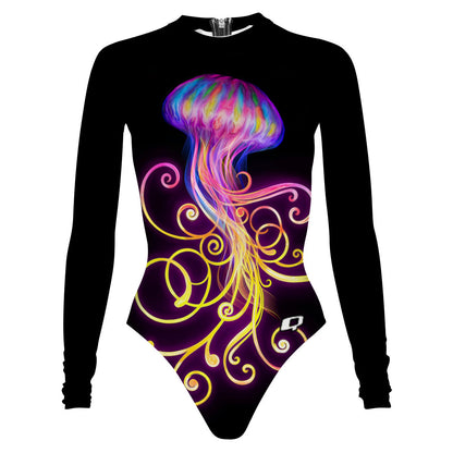 Jellyfish Flow - Surf Swimming Suit Classic Cut