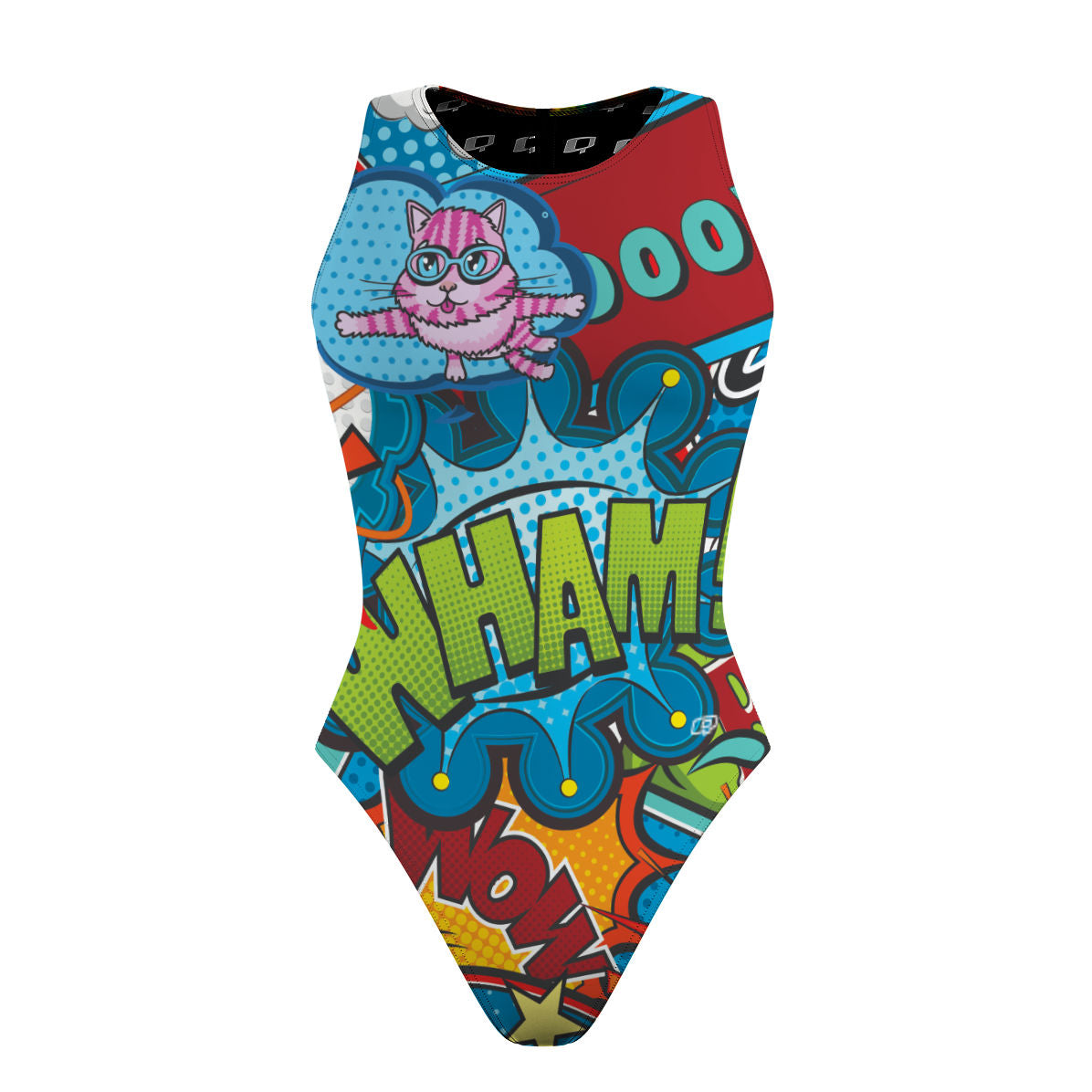 Cats can swim because they are superheroes - Women's Waterpolo Swimsuit Classic Cut