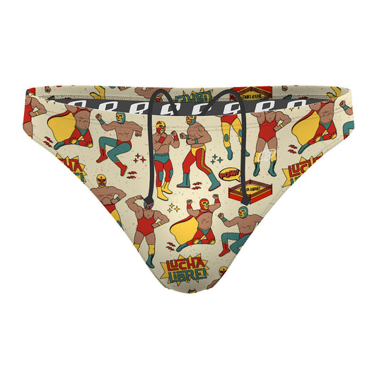 Lucha Libre - Waterpolo Brief Swimsuit