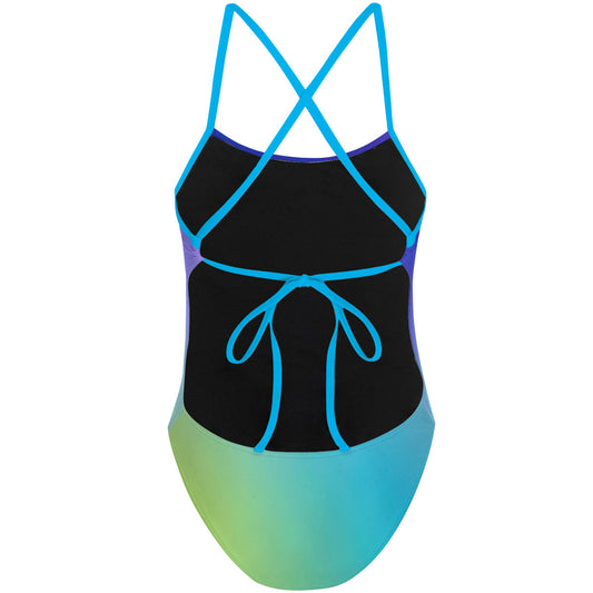 Fade Lagoon Tieback One Piece Swimsuit, view 2