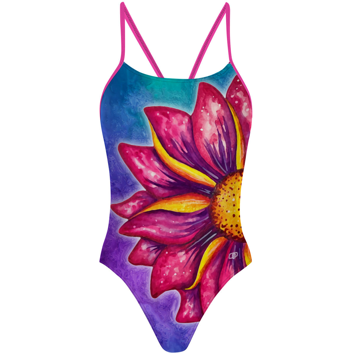 Floating Flower - "Y" Back Swimsuit