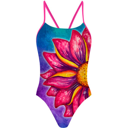 Floating Flower - "Y" Back Swimsuit