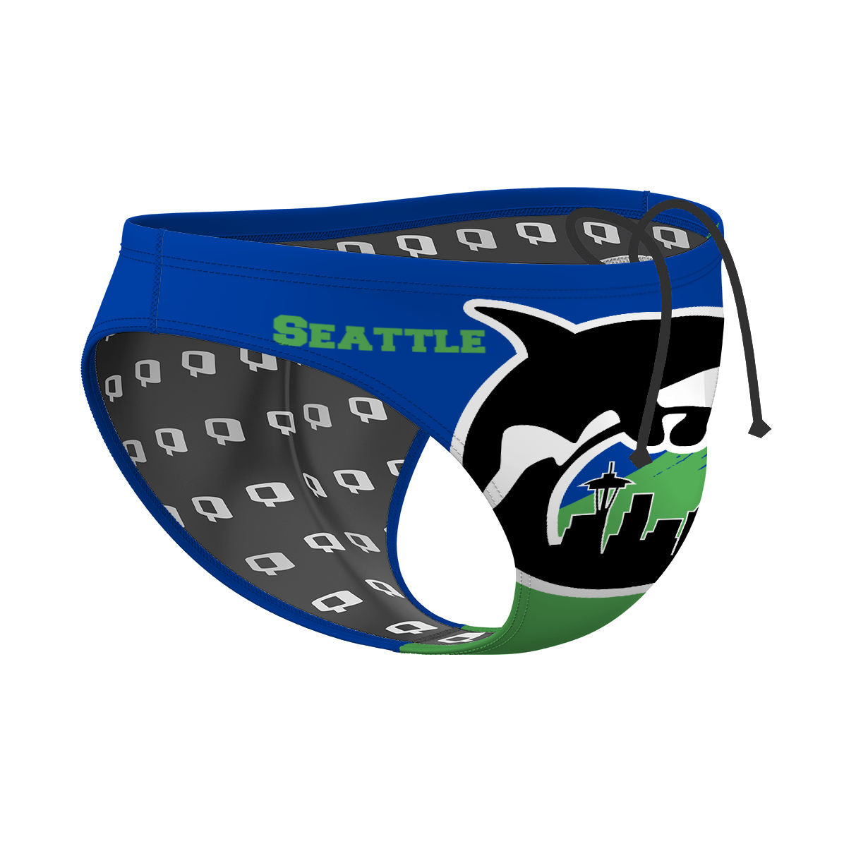 Blue green - Waterpolo Brief Swimsuit