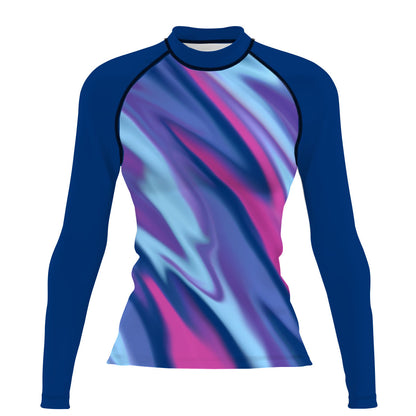 Amorphous Blur - Women's Surf UPF50+ Long Sleeve Rash Guard
