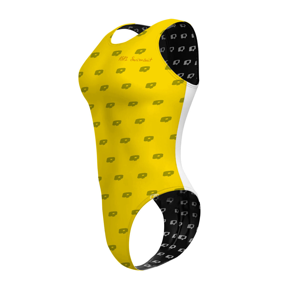Yellow Q Swimsuit - Women's Waterpolo Swimsuit Cheeky Cut