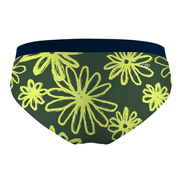 Neon Daisy Classic Sports Bikini Bottom, view 2