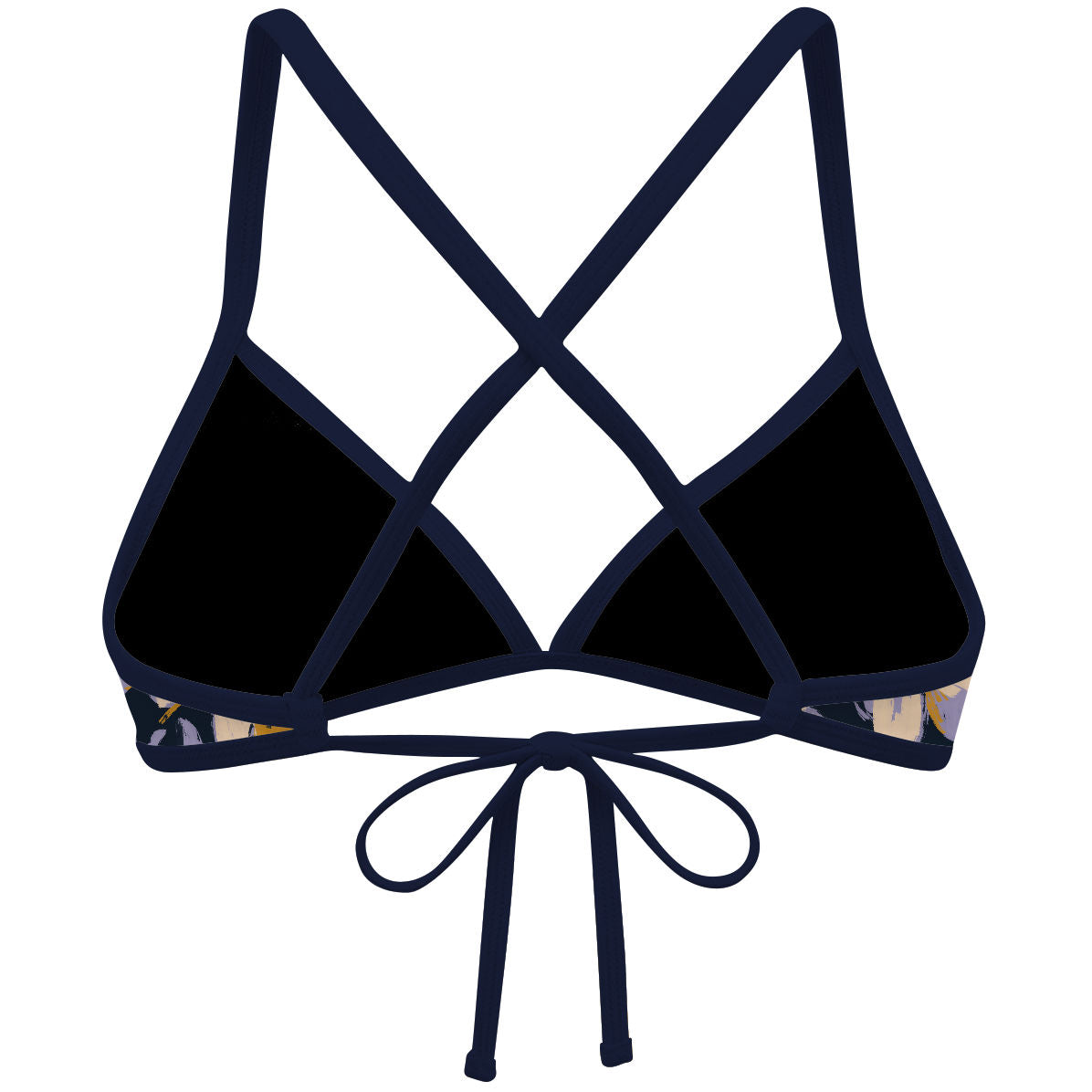 Midnight Garden Tieback Bikini Top, view 2