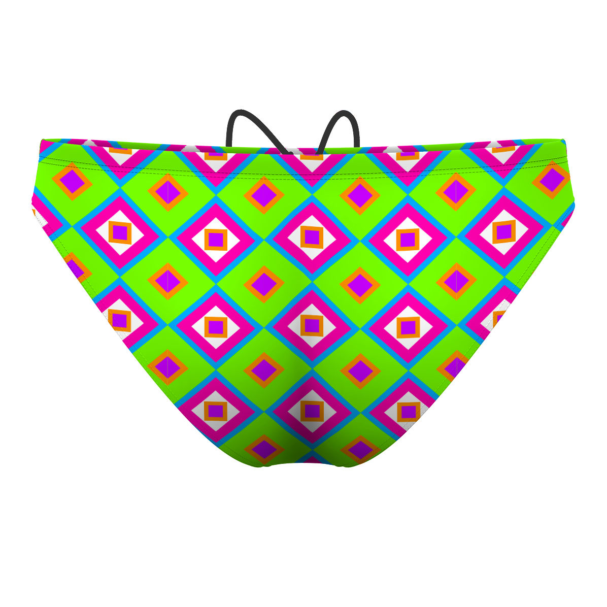 Geometric Neon 28 - Waterpolo Brief Swimsuit