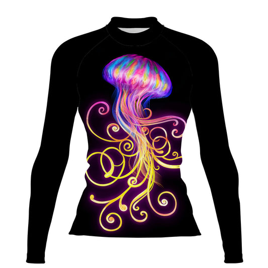 Jellyfish Flow - Women's Surf UPF50+ Long Sleeve Rash Guard